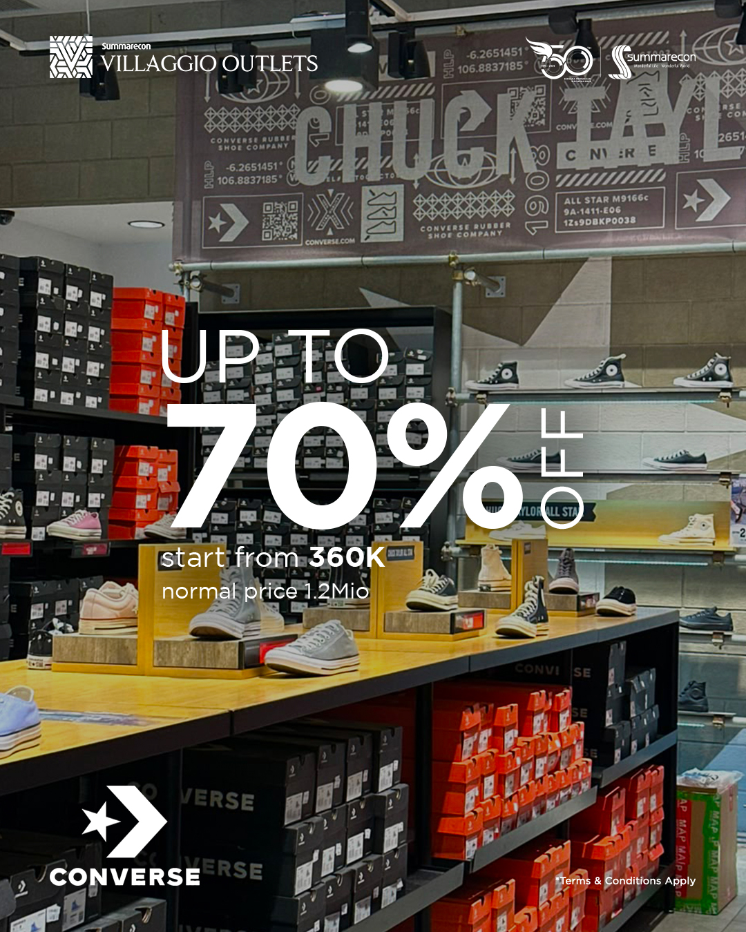 Converse UP TO 70% OFF